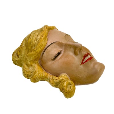 Lot 803 - A Rudolf Podany Keramos Austria terracotta face mask circa 1930.