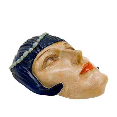 Lot 803 - A Rudolf Podany Keramos Austria terracotta face mask circa 1930.