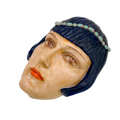 Lot 803 - A Rudolf Podany Keramos Austria terracotta face mask circa 1930.