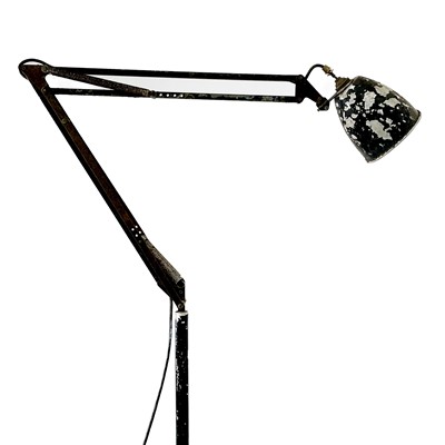Lot 239 - A large Herbert Terry Anglepoise lamp on castor wheels.
