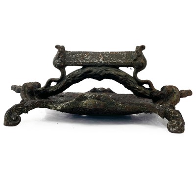 Lot 1005 - A cast iron Boot scraper.