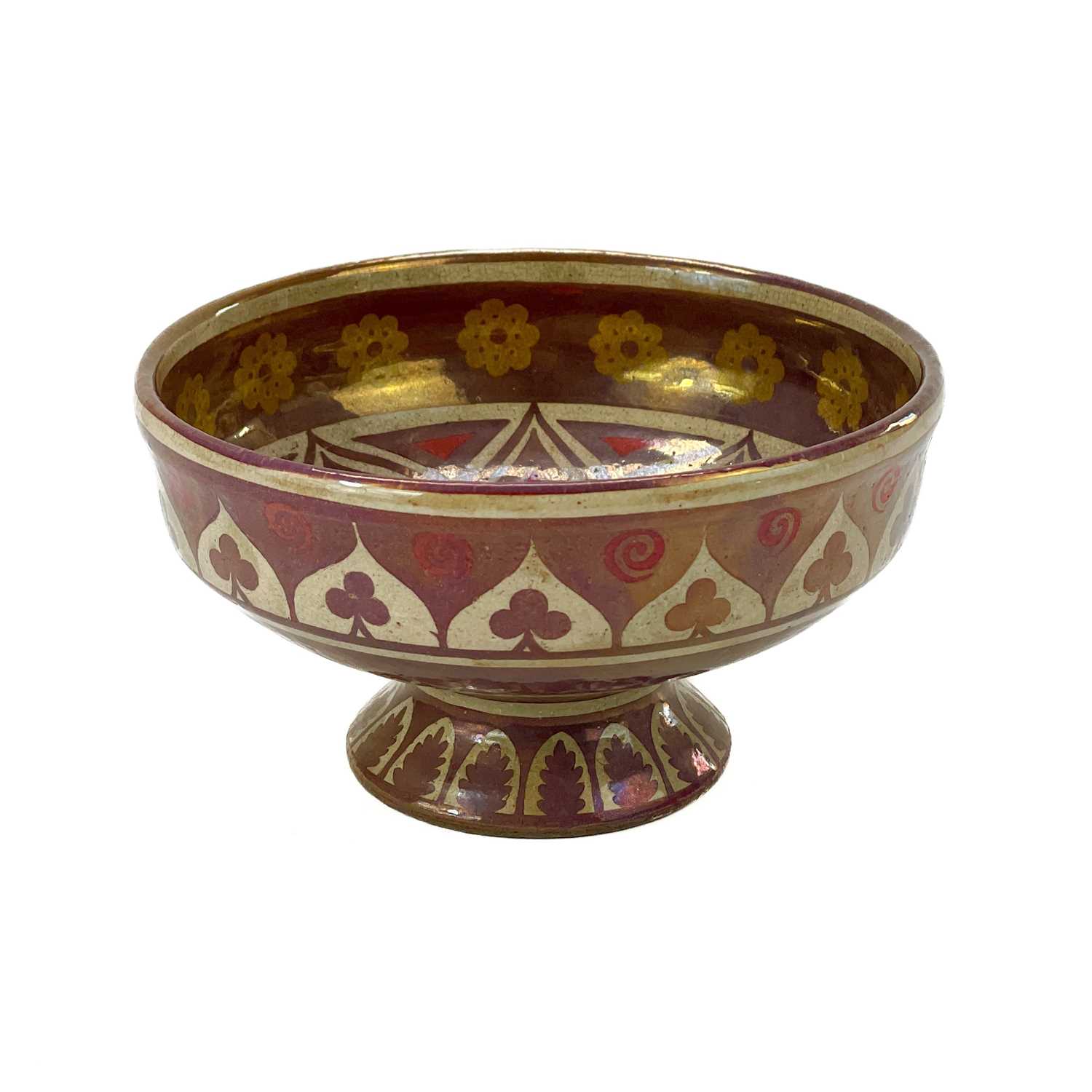 Lot 801 - A Bushey Heath stoneware footed bowl, by Fred Passenger.