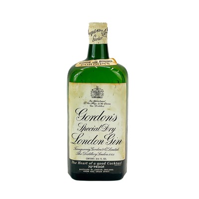 Lot 41 - A bottle of Gordon's special dry London gin.