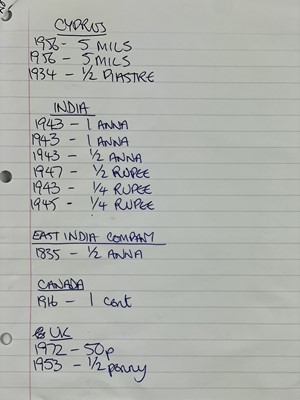 Lot 10 - World Coin Album including USA prohibition era token