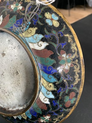 Lot 157 - A Chinese cloisonne dish, 18th century