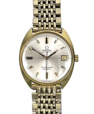 Lot 78A - An Omega Seamaster Cosmic automatic gold plated gentleman's bracelet wristwatch.