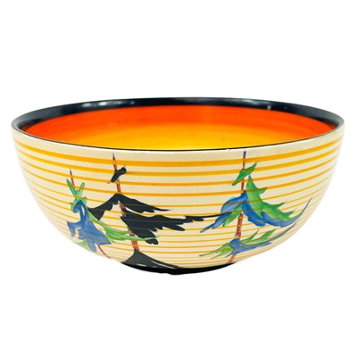 Lot 512 - A Clarice Cliff Pine Grove pattern fruit bowl.