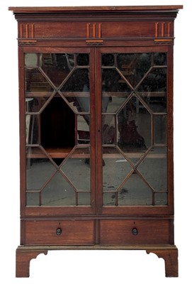 Lot 1917 - A George III mahogany bookcase.