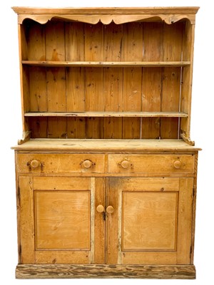 Lot 1898 - A 19th century pine dresser.