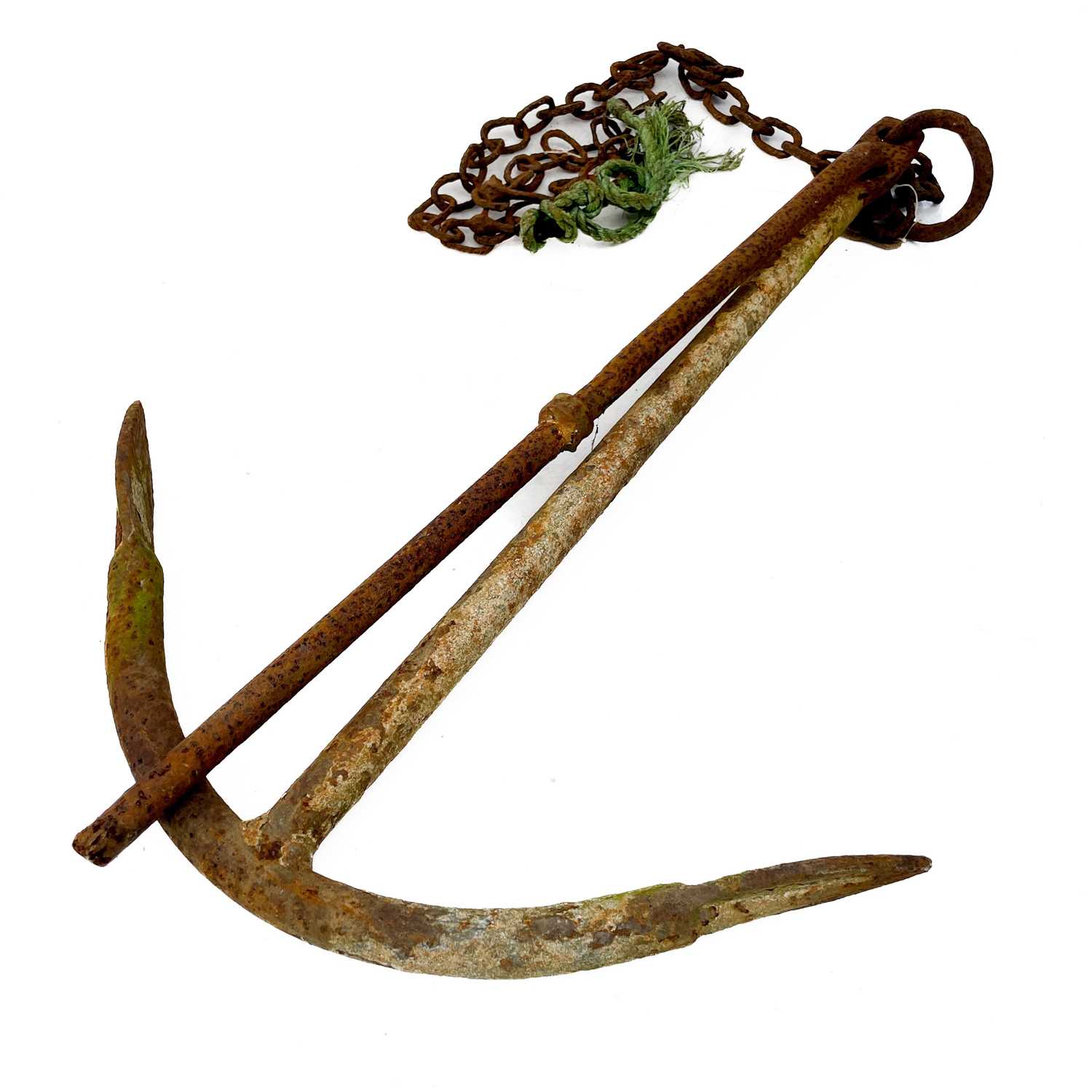 Lot 1004 - A wrought iron anchor.