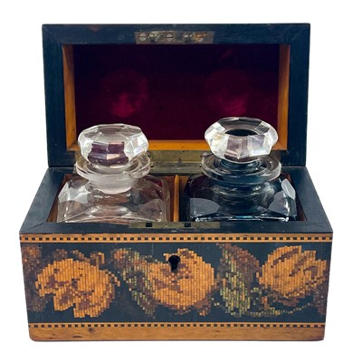 Lot 5 - A Victorian Tunbridge ware box.