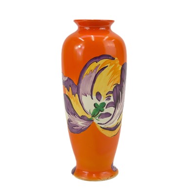 Lot 530 - An early Clarice Cliff meiping shape vase.