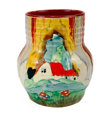 Lot 535 - A Clarice Cliff Forest Glen pattern vase.