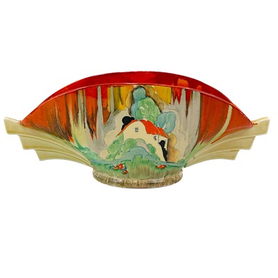 Lot 536 - A Clarice Cliff Forest Glen pattern daffodil bowl.