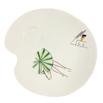 Lot 546 - Two Clarice Cliff Cruiseware pattern large side plates.