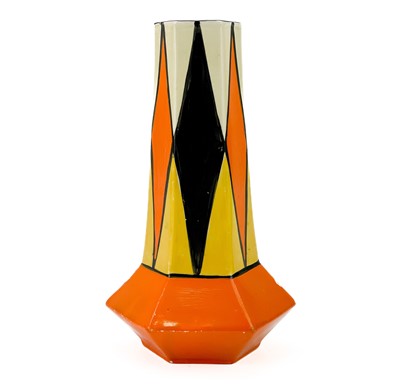 Lot 547 - A Clarice Cliff original bizarre shape 17 vase.