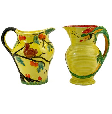 Lot 904 - A Grindley Art Deco pottery jug and three others.