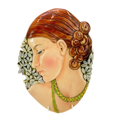 Lot 568 - An Art Deco Beswick wall mask.