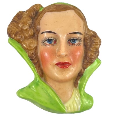 Lot 908 - A group of six Czech and other Art Deco face masks.