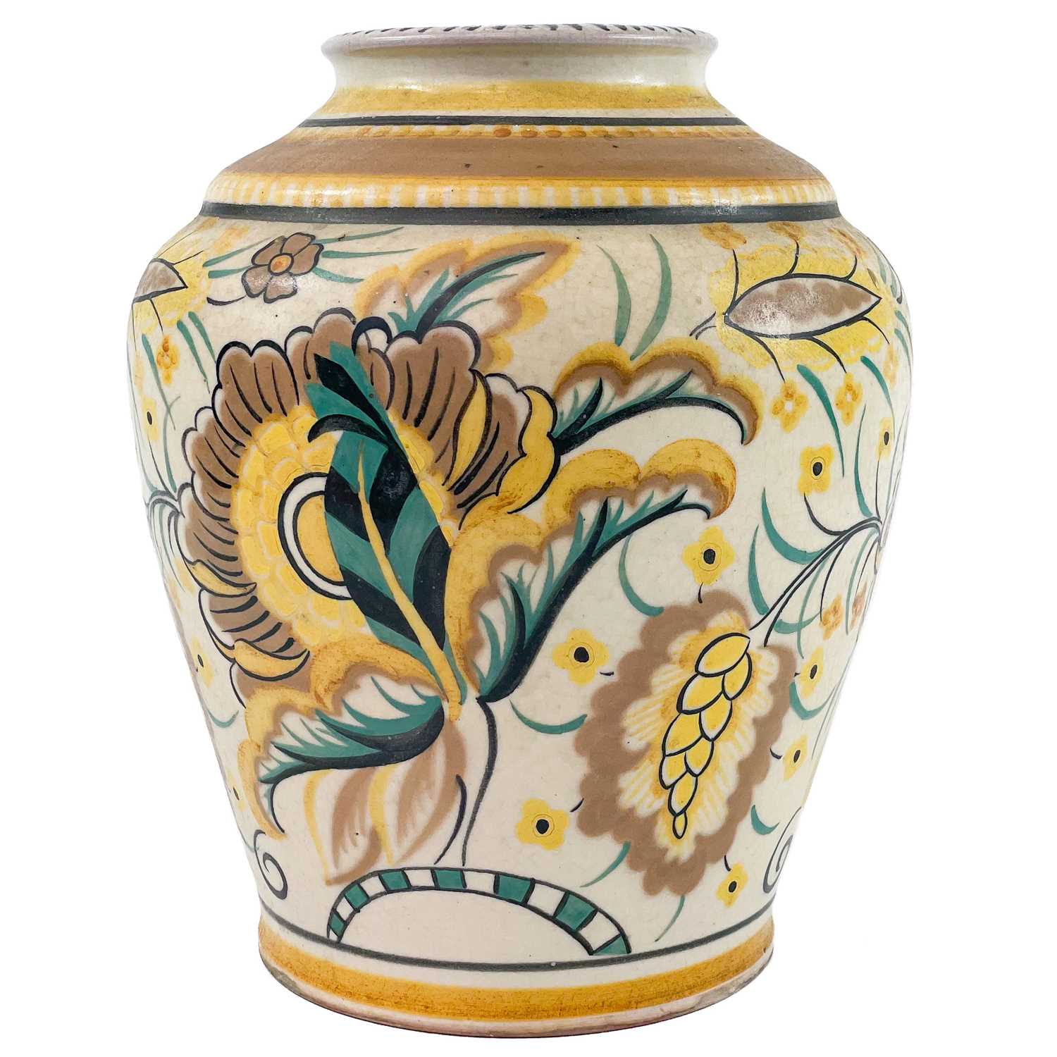 Lot 402 - A Carter, Stabler & Adams Poole pottery ZB pattern vase.