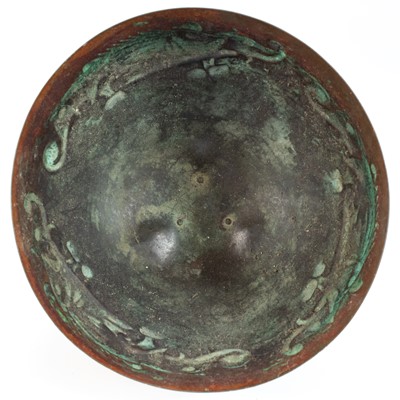 Lot 15 - A Newlyn copper bowl.