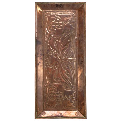 Lot 8 - An Arts and Crafts copper rectangular tray.