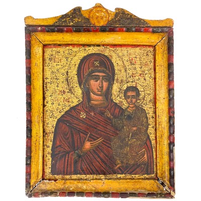 Lot 4 - A Russian Orthodox Icon.