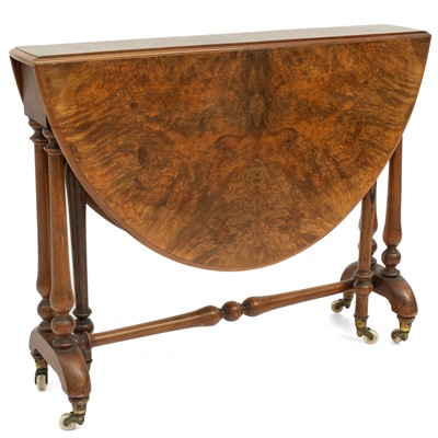 Lot 1847 - A Victorian walnut Sutherland table.