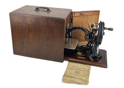 Lot 224 - A Wilcox and Gibbs Automatic Silent Sewing Machine.