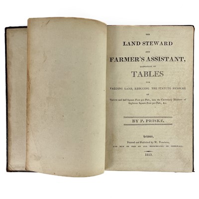 Lot 724 - Philip Priske. 'The Land Steward and Farmers Assistant,'