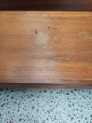 Lot 405 - A G-Plan glass topped teak Tulip coffee table.