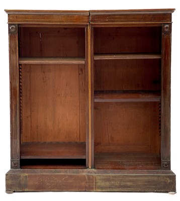 Lot 1935 - A 19th century mahogany low bookcase.