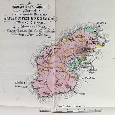 Lot 20 - Thomas Spargo. 'Statistics and Observations on the Mines of Cornwall and Devon,'
