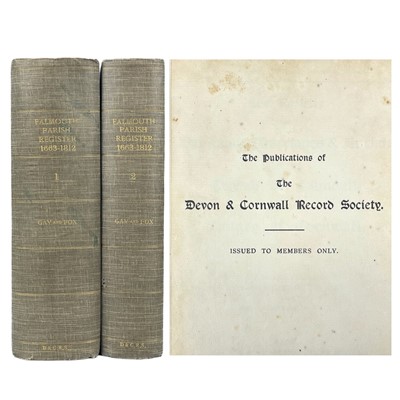 Lot 166 - Devon and Cornwall Record Society.