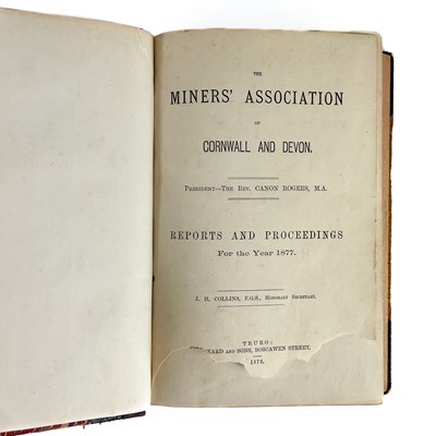 Lot 16 - The Miner’s Association of Cornwall and Devon, 1877-83