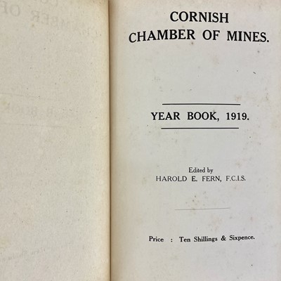 Lot 96 - Cornish Chamber of Mines Year Book, 1918
