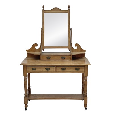 Lot 660 - A Victorian satin walnut dressing table.