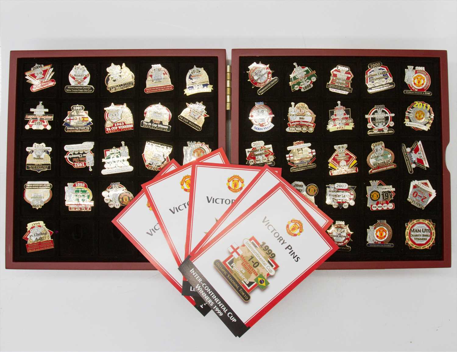 Lot 367 - The Manchester United Victory Pin Collection, Lot 367 - The Manchester United Victory Pin Collection,