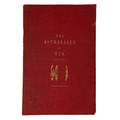 Lot 76 - Major General Sir Henry James. ''The Astragalus of Tin'.