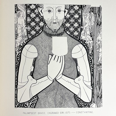 Lot 574 - Edwin Hadlow Wise Dunkin. 'The Monumental Brasses of Cornwall'.