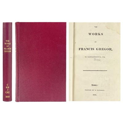 Lot 171 - Francis Gregor. 'The Works of Francis Gregor of Trewarthennick (Nr Tregony)'.