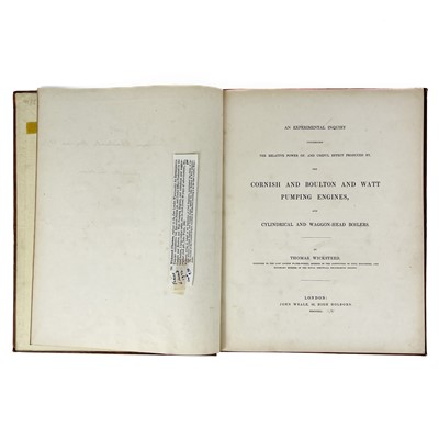 Lot 84 - Thomas Wicksteed......Cornish Pump.....Engines, 1841.