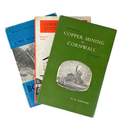 Lot 90 - Three works on mining in Cornwall.