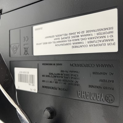 Lot 286 - Yamaha DD-75 portable digital drum set and a KU100 silent kick pedal.