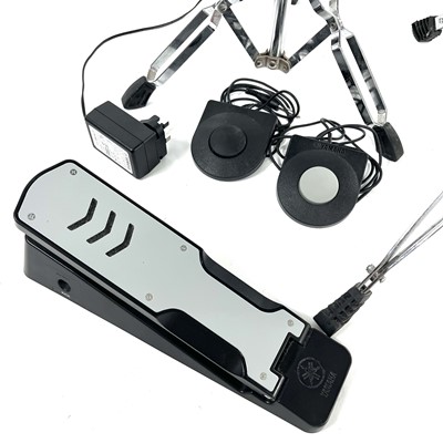 Lot 286 - Yamaha DD-75 portable digital drum set and a KU100 silent kick pedal.