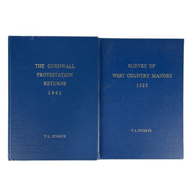 Lot 32 - 'The Cornwall Protestation Returns 1641,' by T. L. Stoate, 1974.