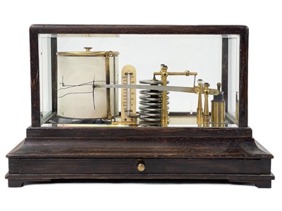 Lot 356 - A barograph by Sewells of Liverpool.