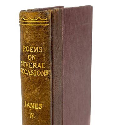 Lot 40 - Nicholas James. 'Poems on Several Occasions,'