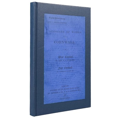 Lot 381 - 'Glossary of Words in Use in Cornwall,' 1880