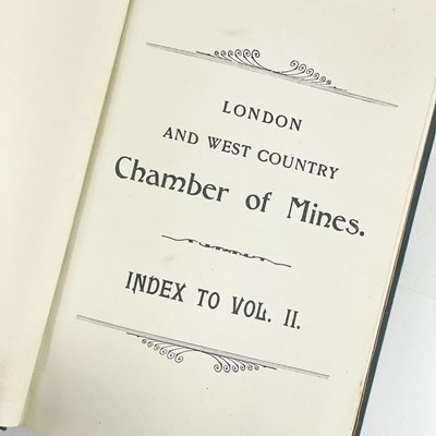 Lot 403 - London and West Country Chamber of Mines Records 1904-1908